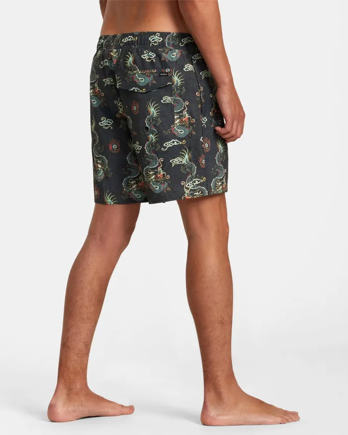 RVCA Boardshorts Atlas Elastic Waist Boardshorts 17034 Multi 8211 Men