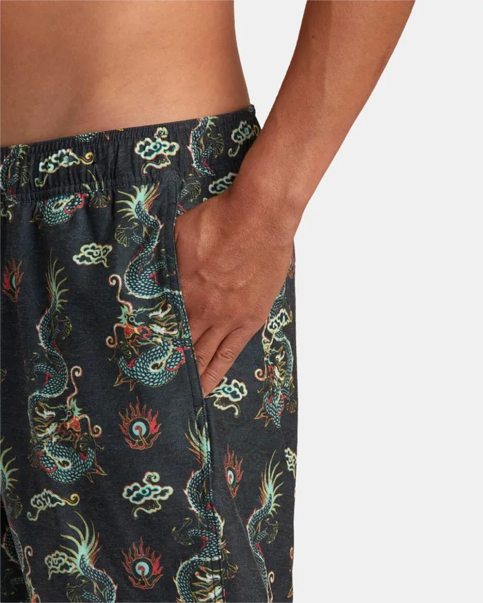 RVCA Boardshorts Atlas Elastic Waist Boardshorts 17034 Multi 8211 Men