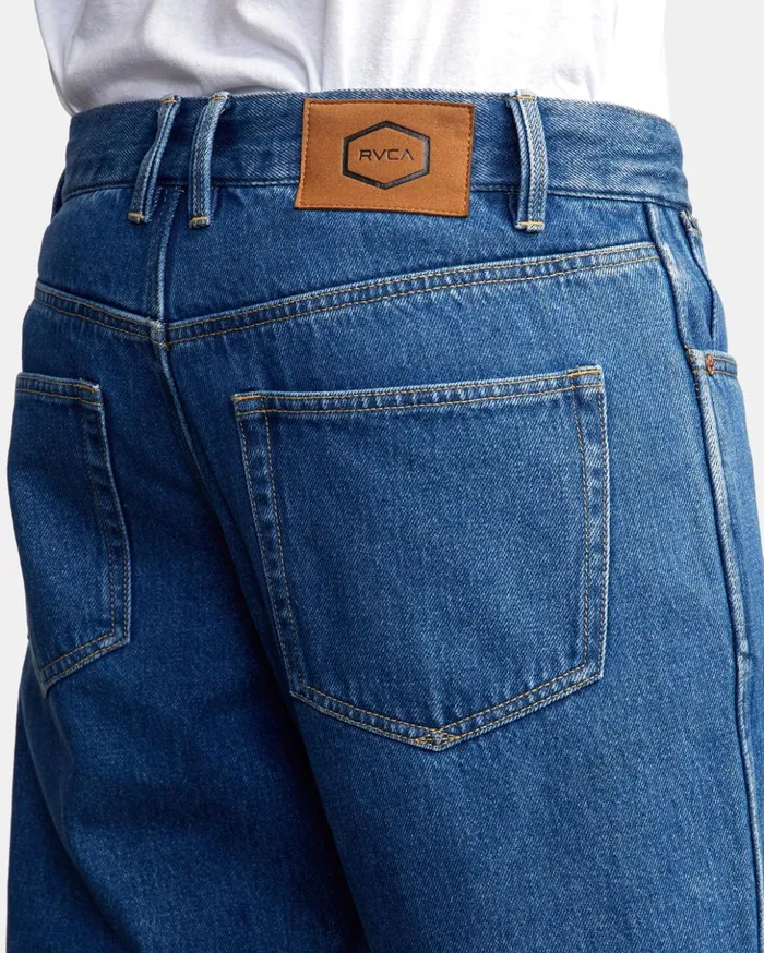 RVCA Denim New Dawn Straight Fit Denim Jeans Blue Collar 8211 Men