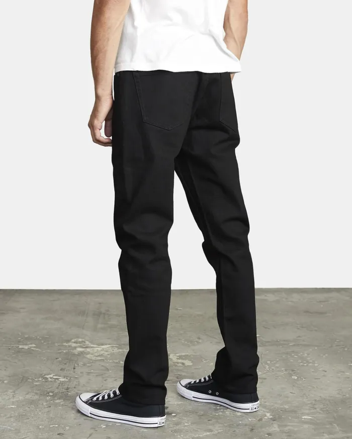 RVCA Denim RVCA Rockers Skinny Denim Jeans Black Black 8211 Men