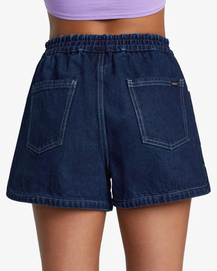 RVCA Denim Venice Denim Shorts Washed Blue 8211 Women