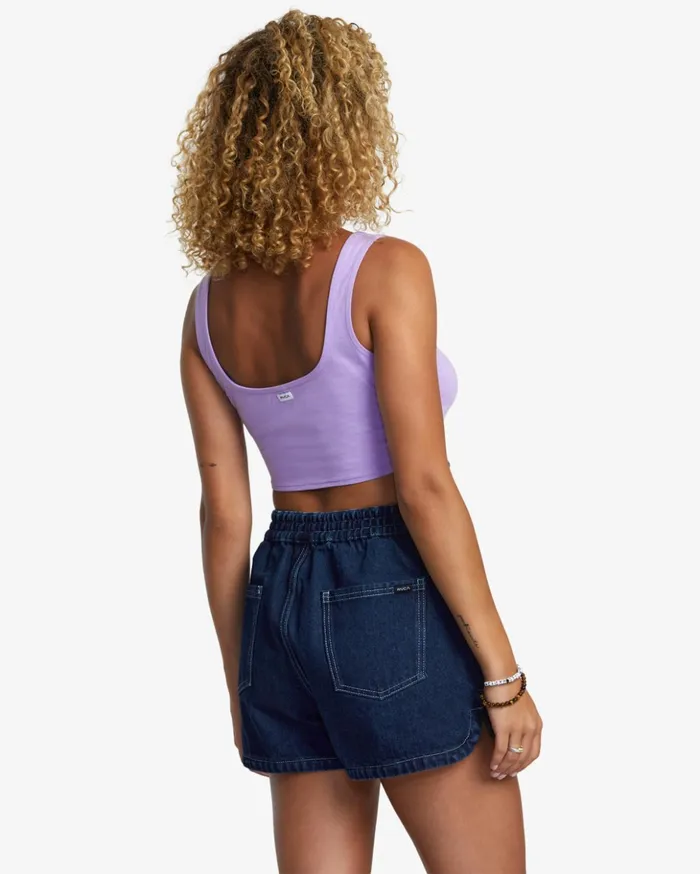 RVCA Denim Venice Denim Shorts Washed Blue 8211 Women