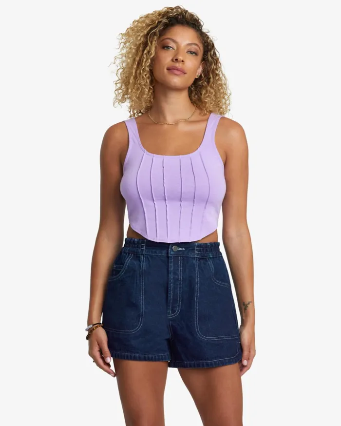 RVCA Denim Venice Denim Shorts Washed Blue 8211 Women