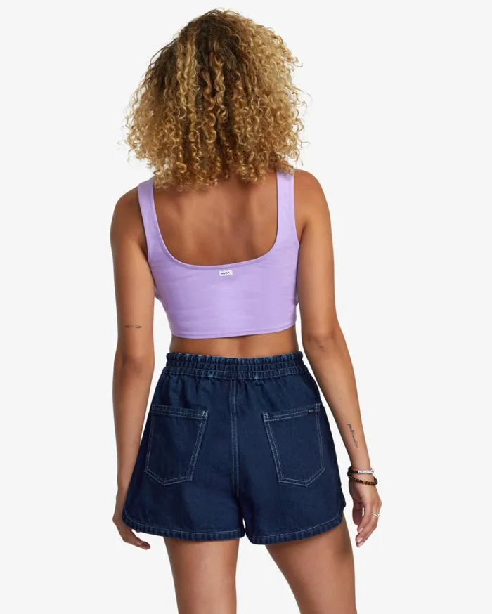 RVCA Denim Venice Denim Shorts Washed Blue 8211 Women