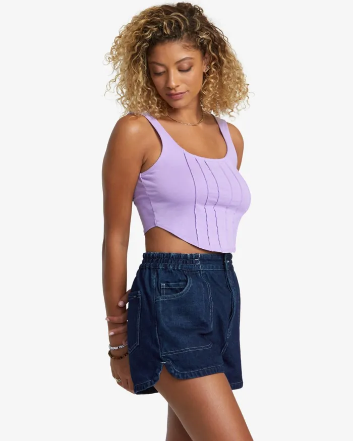 RVCA Denim Venice Denim Shorts Washed Blue 8211 Women