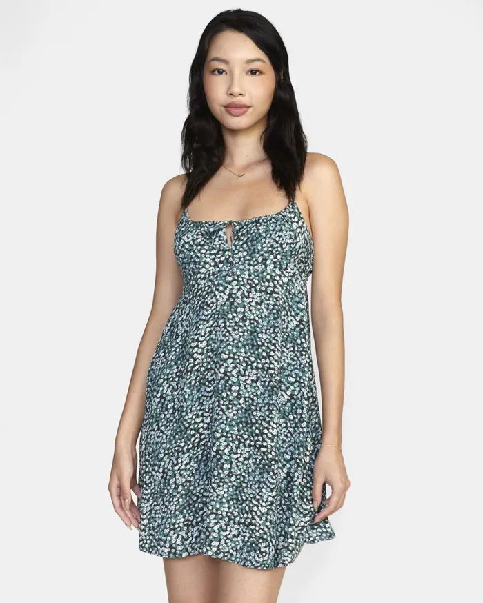 RVCA Dresses Rompers Overtime Sun Dress Palm 8211 Women