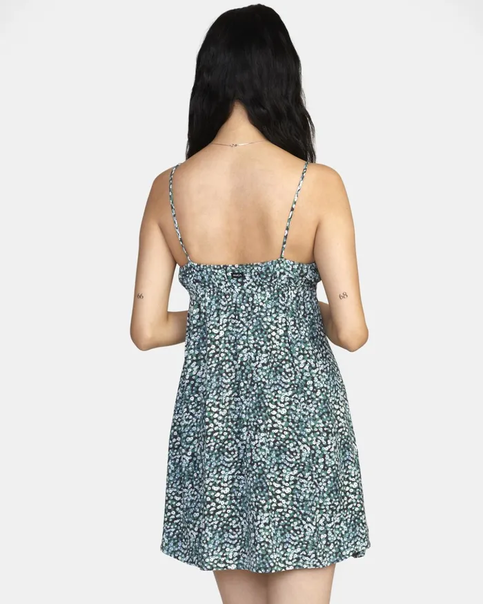 RVCA Dresses Rompers Overtime Sun Dress Palm 8211 Women