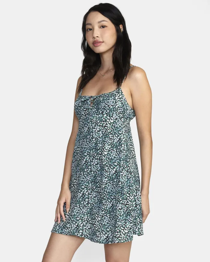 RVCA Dresses Rompers Overtime Sun Dress Palm 8211 Women