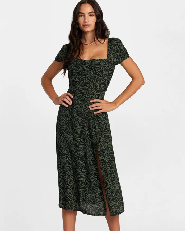 RVCA Dresses Rompers Secrets Midi Dress Rvca Black 8211 Women