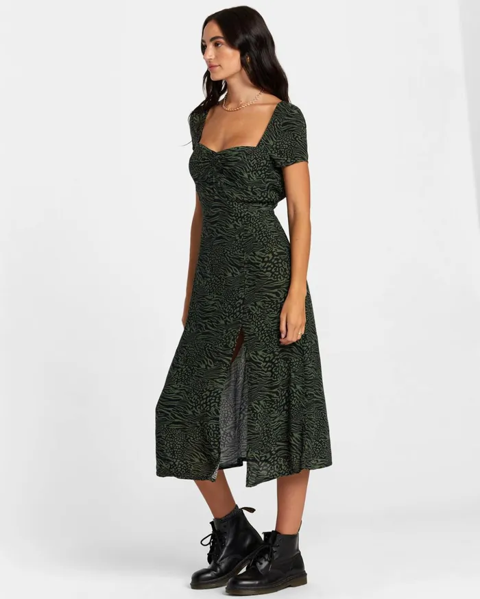 RVCA Dresses Rompers Secrets Midi Dress Rvca Black 8211 Women