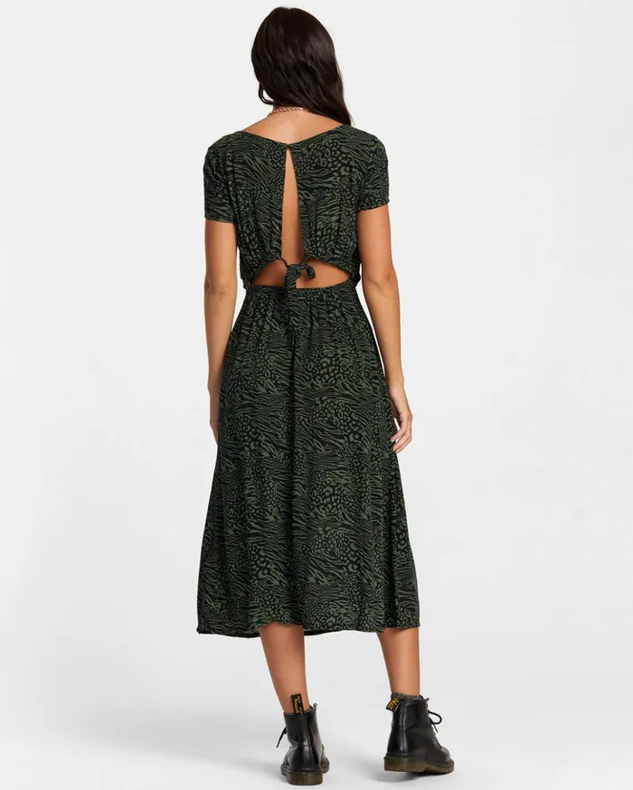RVCA Dresses Rompers Secrets Midi Dress Rvca Black 8211 Women