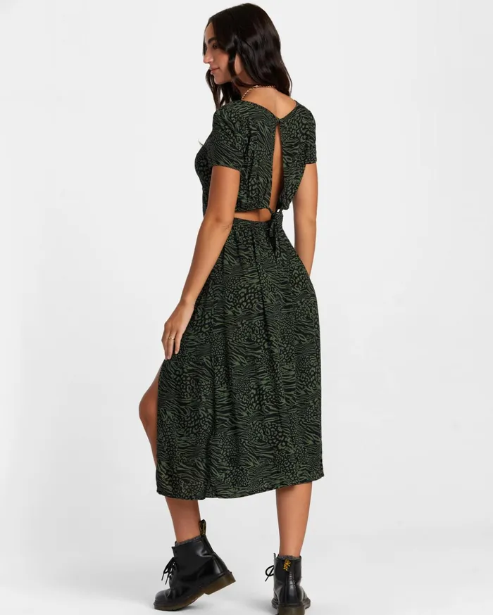RVCA Dresses Rompers Secrets Midi Dress Rvca Black 8211 Women