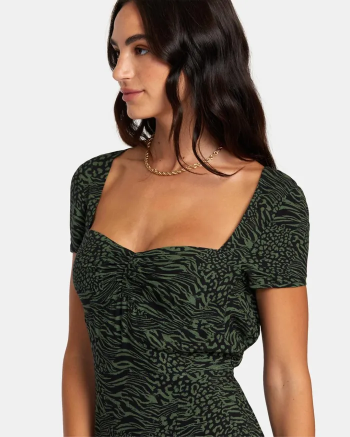 RVCA Dresses Rompers Secrets Midi Dress Rvca Black 8211 Women