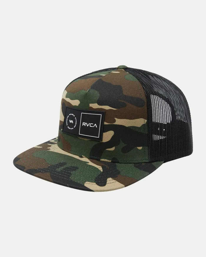 RVCA Hats Beanies Platform Trucker Hat Camo 8211 Men