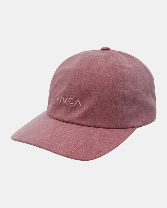 RVCA Hats Beanies PTC Six Panel Baseball Hat Oxblood Red 8211 Men