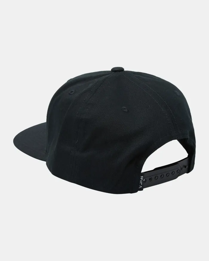 RVCA Hats Beanies Splitter Snapback Hat Black 8211 Men