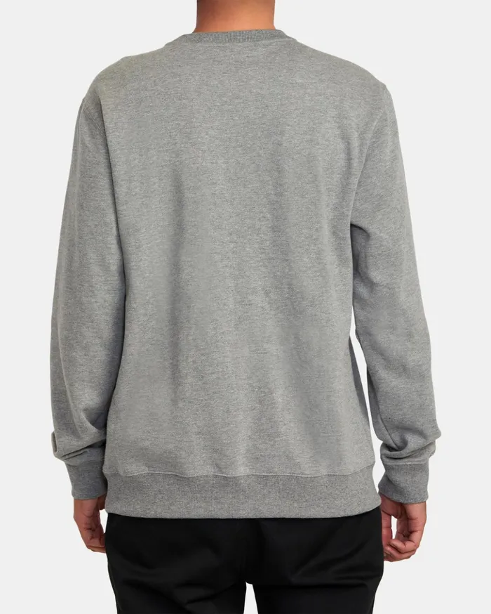 RVCA Hoodies Sweatshirts Big RVCA Crewneck Sweatshirt Athletic Heather 8211 Men RVCA Hoodies Sweatshirts Big RVCA Crewneck Sweatshirt Athletic Heather 8211 Men