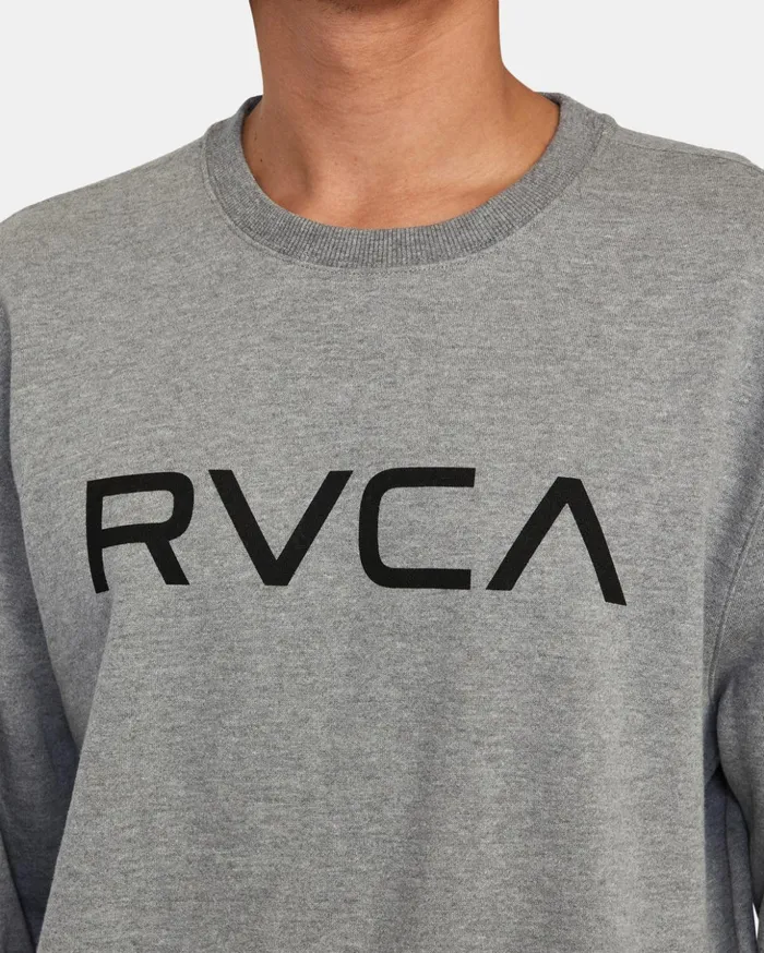 RVCA Hoodies Sweatshirts Big RVCA Crewneck Sweatshirt Athletic Heather 8211 Men RVCA Hoodies Sweatshirts Big RVCA Crewneck Sweatshirt Athletic Heather 8211 Men