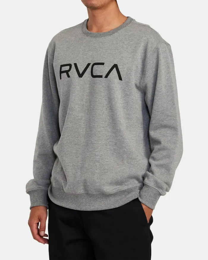 RVCA Hoodies Sweatshirts Big RVCA Crewneck Sweatshirt Athletic Heather 8211 Men RVCA Hoodies Sweatshirts Big RVCA Crewneck Sweatshirt Athletic Heather 8211 Men