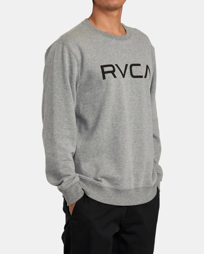 RVCA Hoodies Sweatshirts Big RVCA Crewneck Sweatshirt Athletic Heather 8211 Men RVCA Hoodies Sweatshirts Big RVCA Crewneck Sweatshirt Athletic Heather 8211 Men
