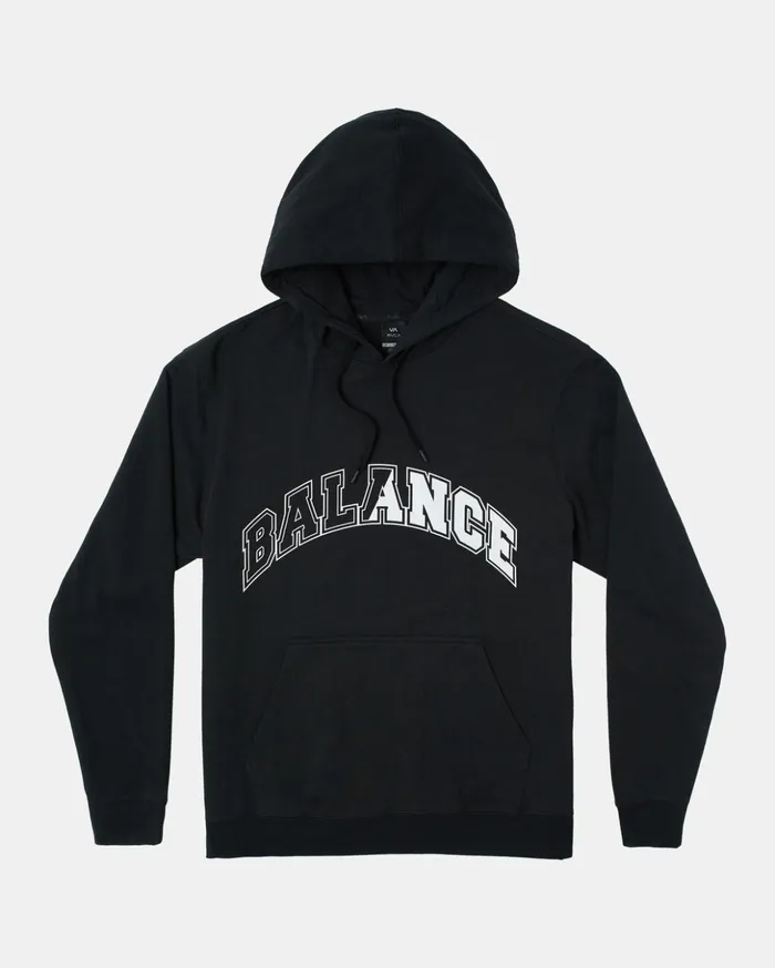 RVCA Hoodies Sweatshirts Big Split Pullover Hoodie Black 8211 Men