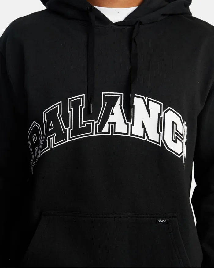 RVCA Hoodies Sweatshirts Big Split Pullover Hoodie Black 8211 Men