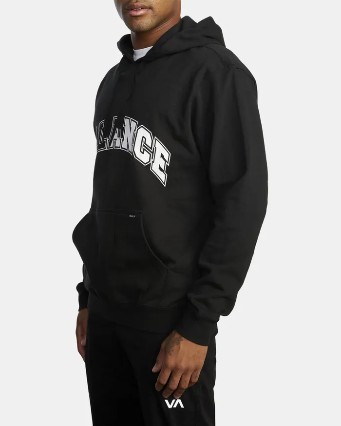 RVCA Hoodies Sweatshirts Big Split Pullover Hoodie Black 8211 Men