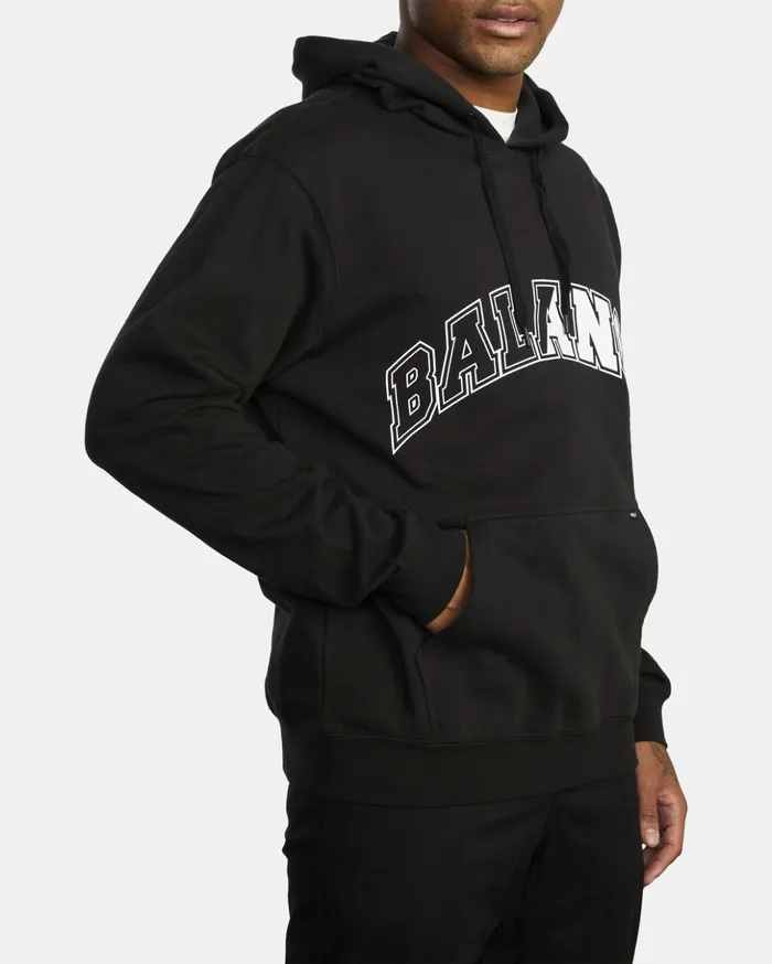 RVCA Hoodies Sweatshirts Big Split Pullover Hoodie Black 8211 Men