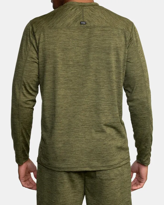 RVCA Hoodies Sweatshirts CAble Crewneck Sweater Olive 8211 Men