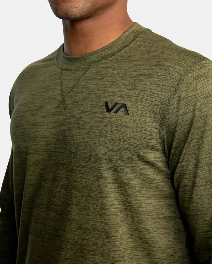 RVCA Hoodies Sweatshirts CAble Crewneck Sweater Olive 8211 Men