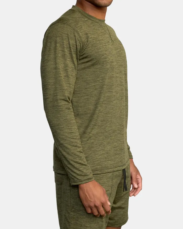 RVCA Hoodies Sweatshirts CAble Crewneck Sweater Olive 8211 Men