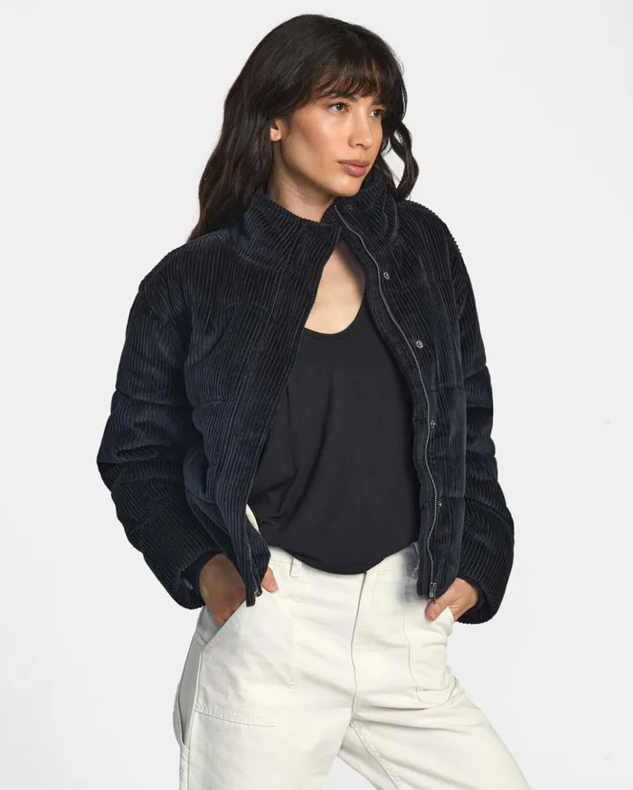 RVCA Jackets Eezeh Puffer JACKET Rvca Black 8211 Women
