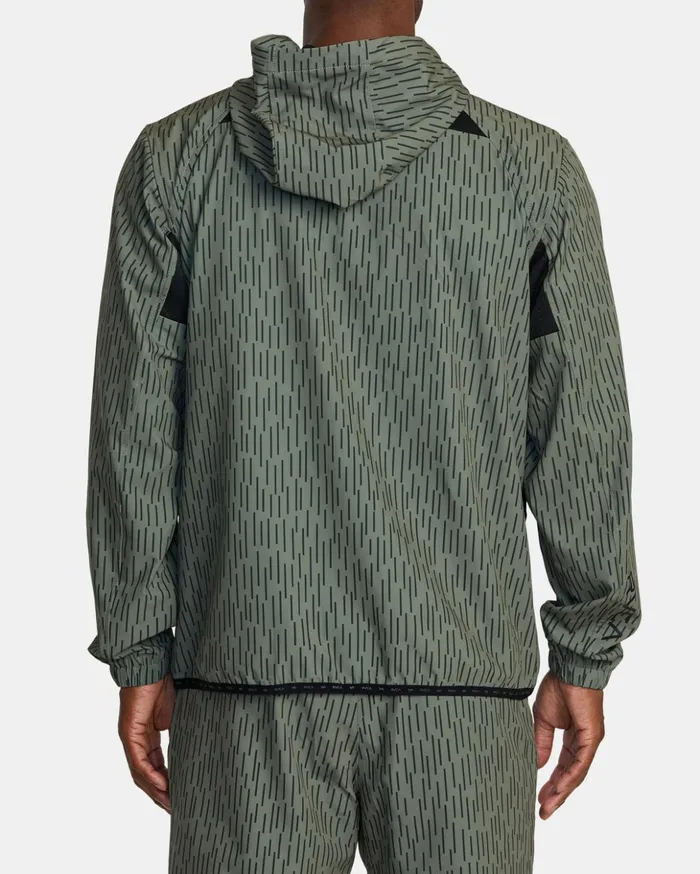 RVCA Jackets Yogger ZipUp Hooded Jacket II Rain Camo 8211 Men