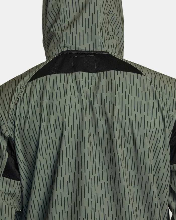 RVCA Jackets Yogger ZipUp Hooded Jacket II Rain Camo 8211 Men