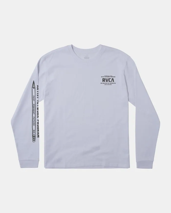 RVCA Long Sleeves Commercial Grade Long Sleeve TShirt White 8211 Men