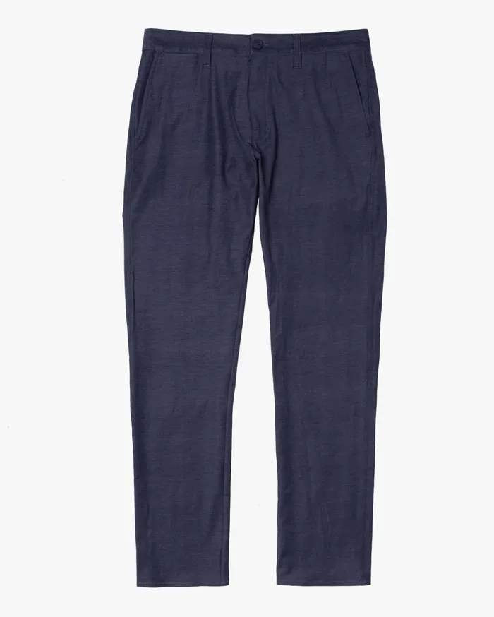 RVCA Pants Back In Tech Chinos Denim Heather 8211 Men
