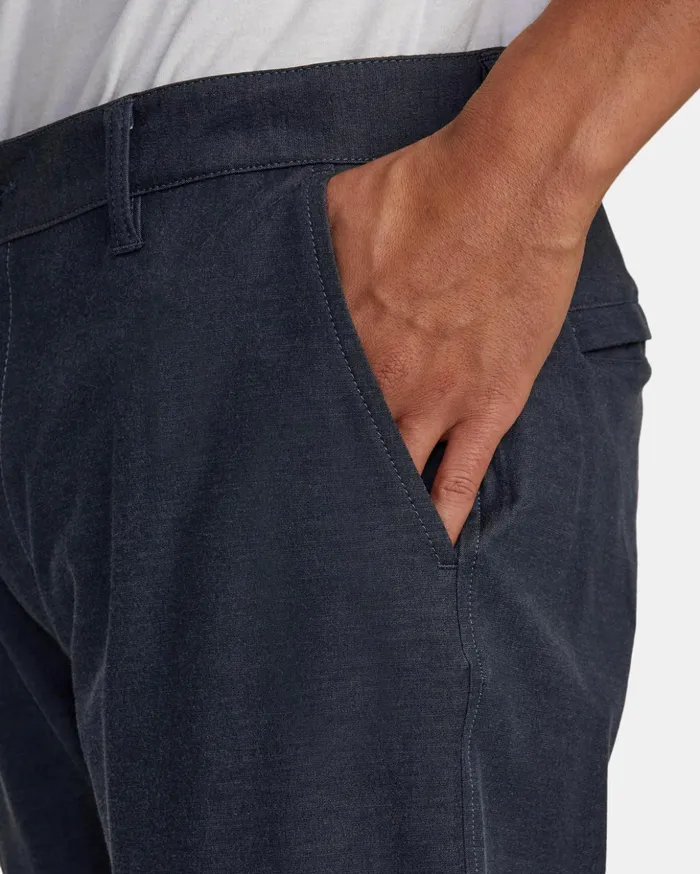RVCA Pants Back In Tech Chinos Denim Heather 8211 Men