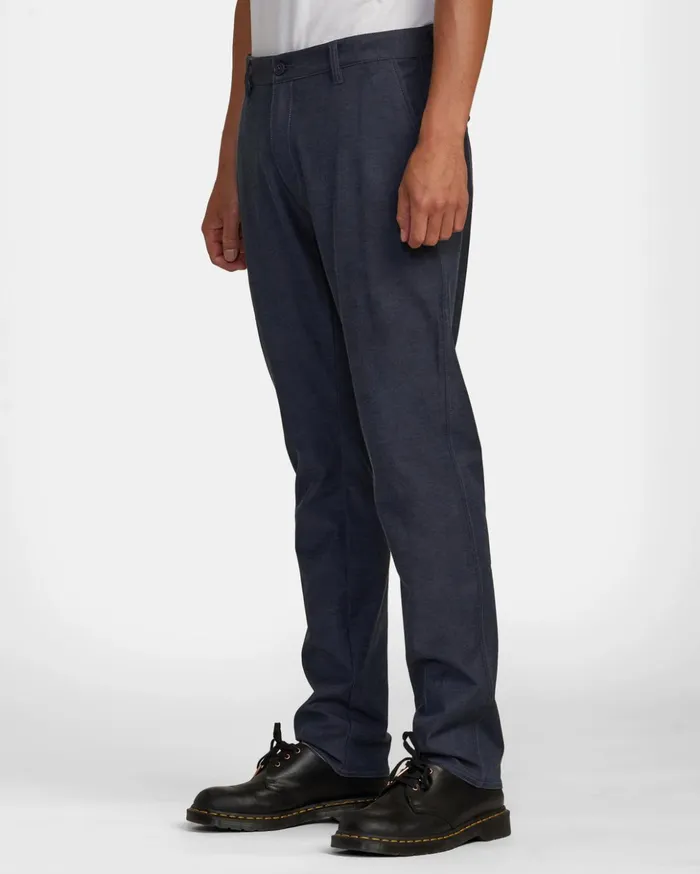 RVCA Pants Back In Tech Chinos Denim Heather 8211 Men