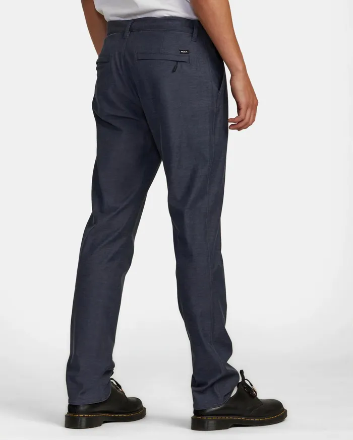 RVCA Pants Back In Tech Chinos Denim Heather 8211 Men