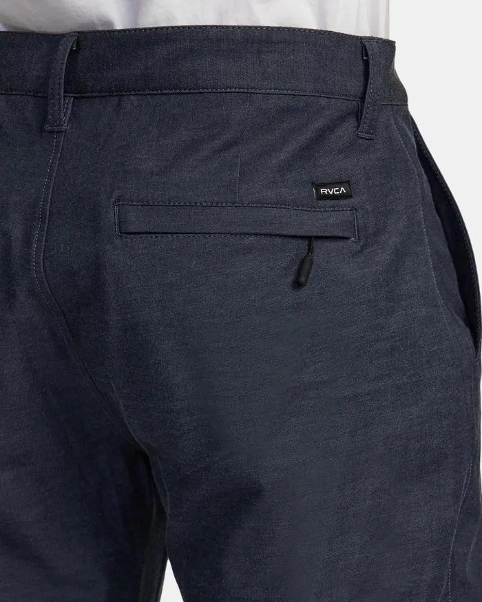RVCA Pants Back In Tech Chinos Denim Heather 8211 Men