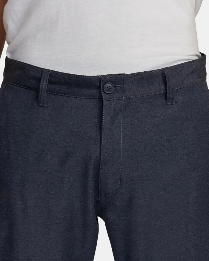 RVCA Pants Back In Tech Chinos Denim Heather 8211 Men