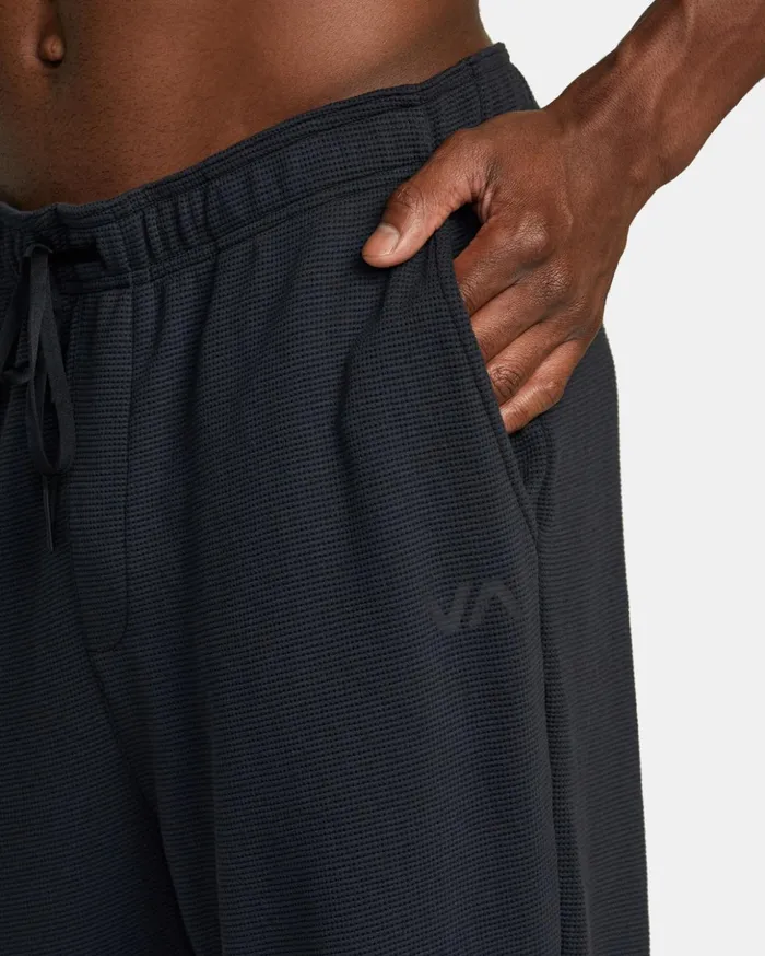 RVCA Pants CAble Waffle Knit Joggers Black 8211 Men