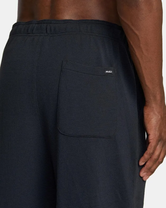 RVCA Pants CAble Waffle Knit Joggers Black 8211 Men