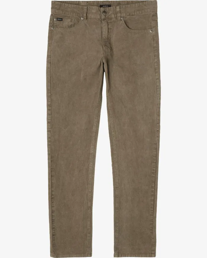 RVCA Pants Daggers Pigment Corduroy Pants Mushroom 8211 Men