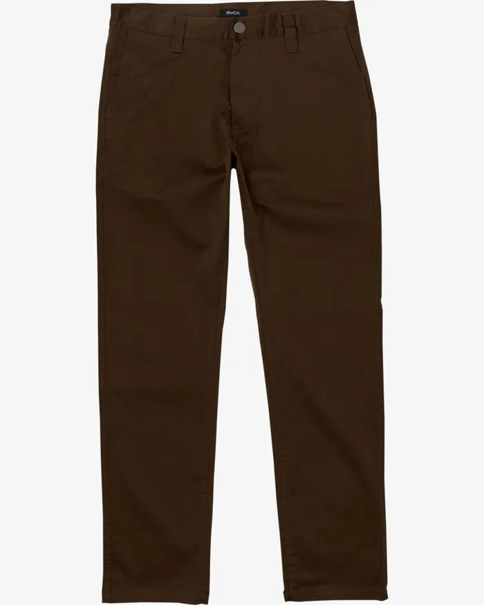 RVCA Pants Weekend Stretch Pants Chocolate 8211 Men