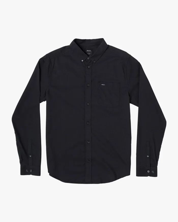 RVCA Shirts Flannels Boy039s That039ll Do Stretch Long Sleeve Shirt Black 8211 Boys RVCA Shirts Flannels Boy039s That039ll Do Stretch Long Sleeve Shirt Black 8211 Boys