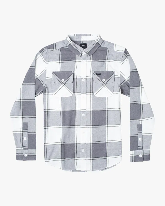 RVCA Shirts Flannels Boy039s That039ll Work Flannel Smoke 8211 Boys
