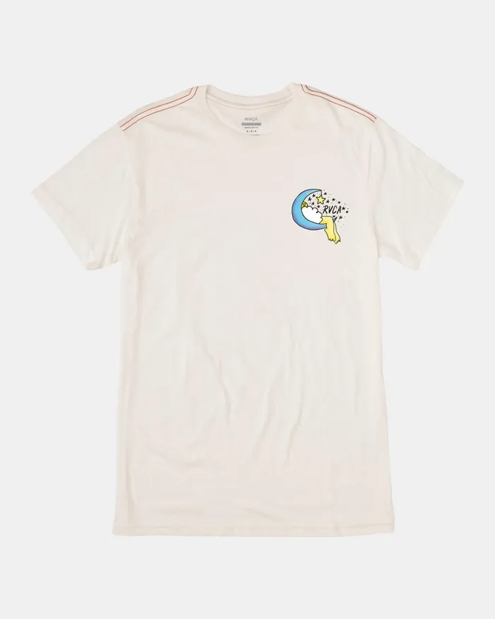 RVCA Short Sleeves Jesse Lortz Sweet Dreams Tee Antique White 8211 Men