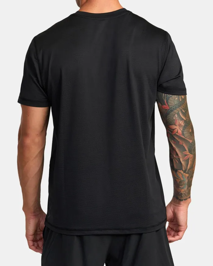 RVCA Short Sleeves RVCA Runner Technical Short Sleeve Top Black 8211 Men