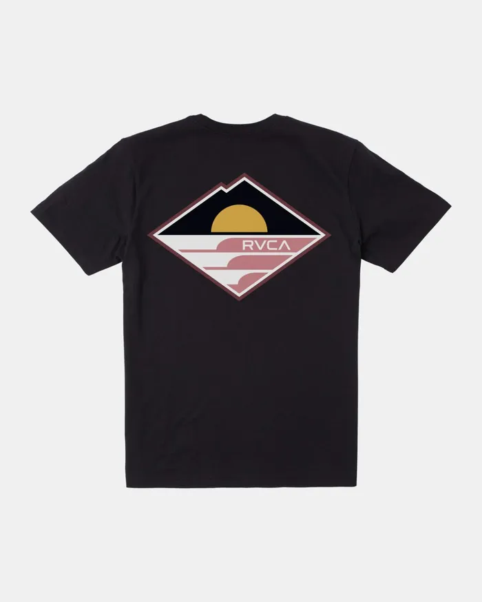 RVCA Short Sleeves Sunswell Tee Black 8211 Men